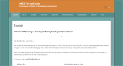 Desktop Screenshot of mcsforeningen.dk