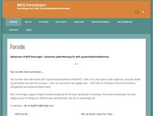 Tablet Screenshot of mcsforeningen.dk